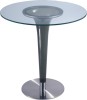 Fashion Style Luxury Glass Round Bar Table Pub Dining Furniture Tables