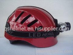 Rock climbing helmet