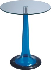 Fashion Style Glass Top Round Bar Table Coffee Bistro Pub High Tables Bar Furniture