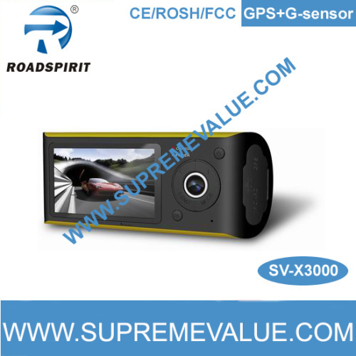 2 channel car black box with GPS & G-sensor