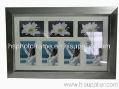 PS Photo Frame, Measures 6x4 Inches to 3 and 4x6 Inches to 4 Openings, Available in Silver Color