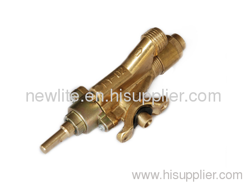 Gas Valve with Safety for oven brass