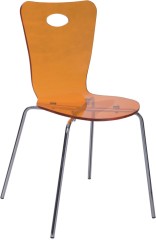Discount Furniture Orange Acrylic Dining Chair Desk Reception Chairs Online