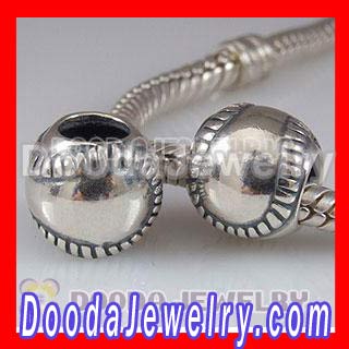 Sterling european Baseball Charm Wholesale