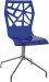 Distinguished Style Royal Blue Hollow Arylic Dining Side Chair Desk Living Room Furniture Chairs