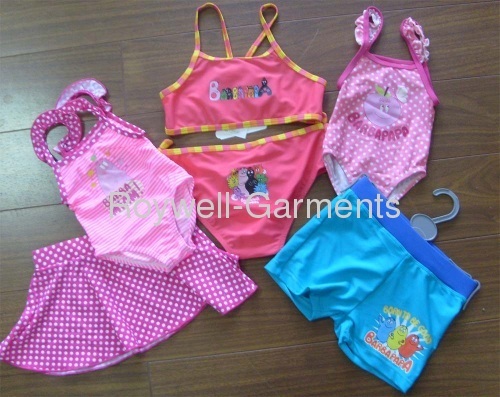 Childrens clothing swimming wear