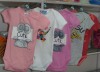 100% cotton short sleeve newborn baby body suits