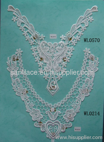 Embroidered cotton lace