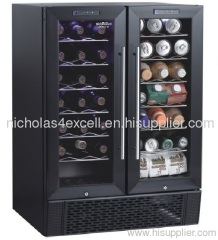 86L Double Side by Side Opening Door Wine Cooler