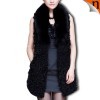Women sleeveless Fur coats