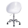 Modern style white Gas Lift Armchairs with Wheels Base chair office furniture manufacturers conference chairs