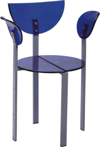 Exquisite Royal Blue Clear Acrylic Dining Chair armchair desk living room furniture chairs wholesale stores