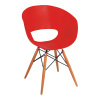 Red Wooden Base Ron Arad Tom Vac Leisure Chair recliners armchairs living room furniture outlet dining chairs shops