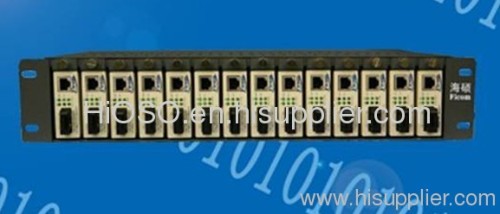 FTC-14 Fiber Converter Rack with dual power supply