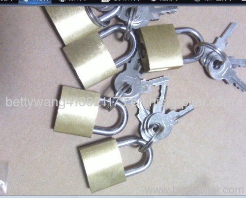 brass padlock