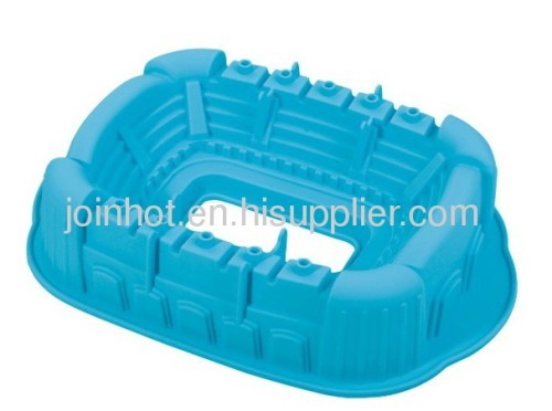 food grade silicone castle baking tray