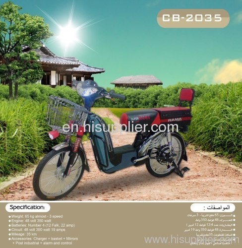 60 v , 450 watt electric bike shams model