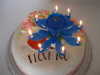 music birthday candle