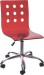 Fashion red wheeled Gas Lift Acrylic Office Chair computer desk ergonomic furniture side chairs wholesale