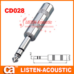 6.3mm mono / stereo plug connector CD028/028N