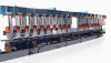Unidirectional and two-direction earthwork plastic grid board production line