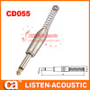 6.3mm mono / stereo plug connector with spring CD055/055N