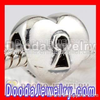 2012 european Key Heart Charm Bead