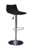 Modern Black Arcylic Bar Chair Gas Lift Footrest Barstools room bar stools counter swivel side chairs