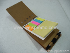 Promotion Memo pad notebook with ball pen