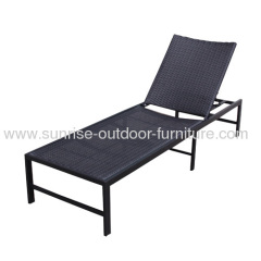rattan lounge bed/single rattan lounge chair/rattan chaise lounge chair