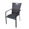 Steel Frame Rattan Single Chair