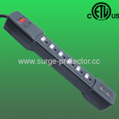 American USB surge protector, (c)ETL listed