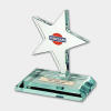 Acrylic standing star award,jade crystal display award