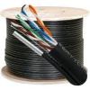 waterproof Cat5e 0.5mm outdoor cable with messenger