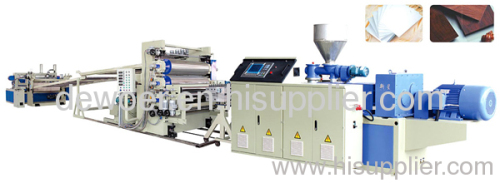 PE building template extrusion line