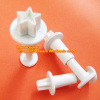 3pcs star cake plunger fondant cutter decorating sugarcraft mold paste tool new