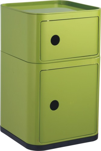 Professional plastic manufacturer Componibili Storage Box Green Square 2 layers Boxes Wholesale