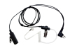 Two Way Radio Transparent Acoustic Tube Headset with Large Lapel PTT