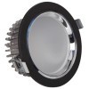 5W Φ151mm×70mm Aluminum die-cast Round Black Brim Recessed LED Down Lights