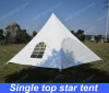 PVC single top star shelter tent with windows