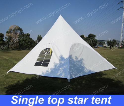 PVC single top star shelter tent with windows