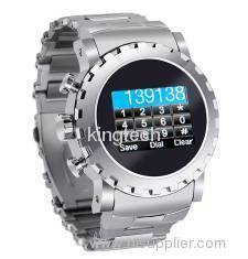 High Grade stainless steel wrist watch phone with Bluetooth