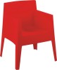 Modern Red Plastic mini armchair ergonomic small chairs desk dining chair for children