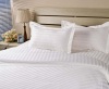 Sateen stripe bamboo bed sheets