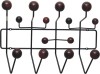 Luxury Welded steel wire fame with wooden balls clothes hanger coat hangers rack for bedroom