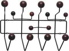 Luxury Welded steel wire fame with wooden balls clothes hanger coat hangers rack for bedroom