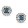 18k white gold blue topaz and diamond earrings,diamond earrings,gemstone earrings,fine jewelry