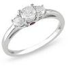 14k white gold diamond and pink sapphire ring,diamond ring,gold jewelry,fine jewelry