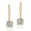 gold plated stering silver cubic zironia earring,925 silver jewelry,fine jewelry,fashion jewelry