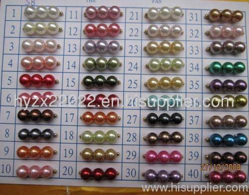 glass imitation colour card,imitation pearl jewelry,fashion jewellery